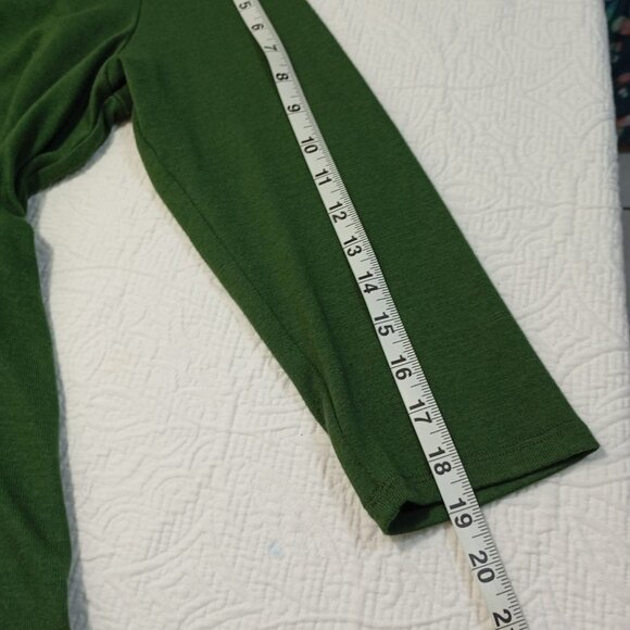 Sweet Pea For New York & Company Womens Green Hooded Top XL Elegant back drape - Picture 7 of 9